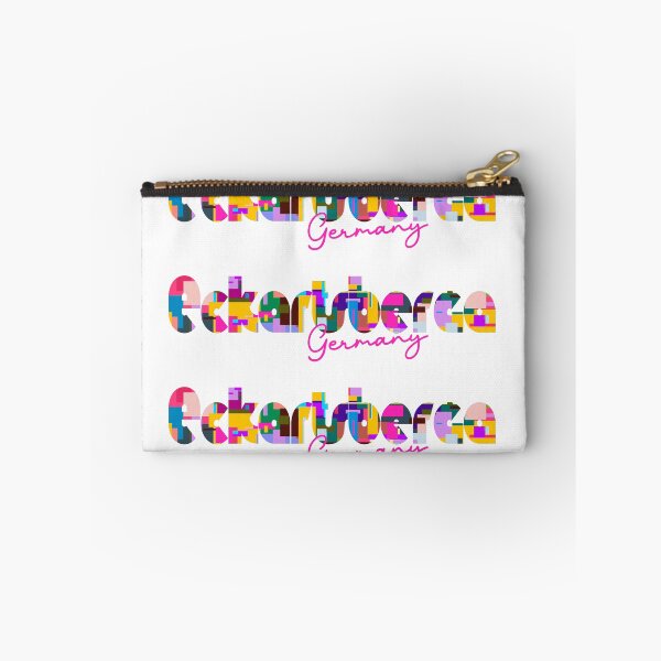 Item preview, Eckartsberga, Germany, Vibrant Abstract City Typography Art designed and sold by Wanderful-roads.