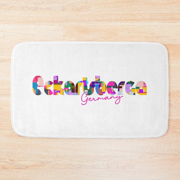Item preview, Eckartsberga, Germany, Vibrant Abstract City Typography Art designed and sold by Wanderful-roads.