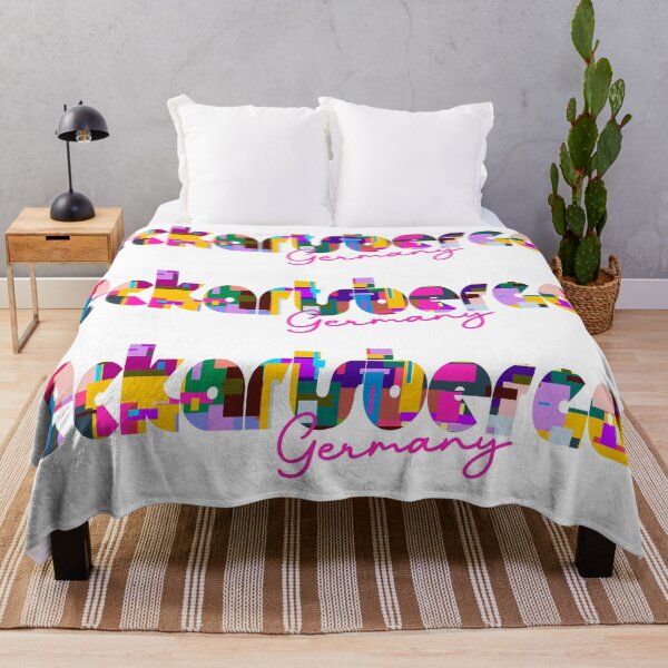 Item preview, Eckartsberga, Germany, Vibrant Abstract City Typography Art designed and sold by Wanderful-roads.
