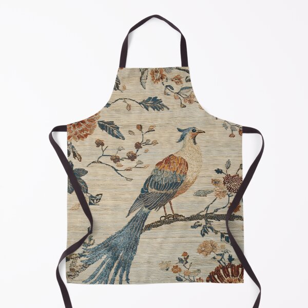 Item preview, Vintage Tapestry Bird on Blooming Branch | Botanical Textile Wall Art designed and sold by GrinGalore.
