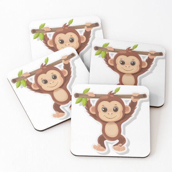Item preview, Cute Baby Orangutan Kawaii Sticker - Animal Lover Gift designed and sold by VectorForge.