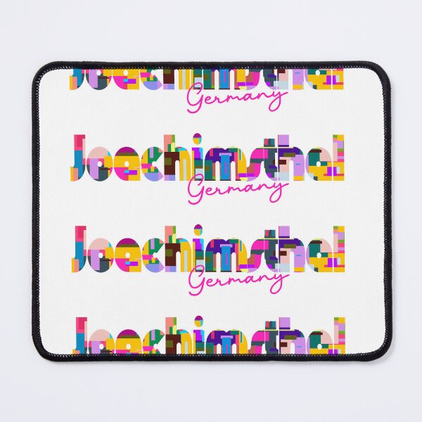 Item preview, Joachimsthal, Germany, Vibrant Abstract City Typography Art designed and sold by Wanderful-roads.