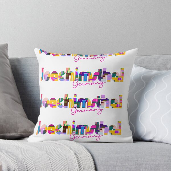 Item preview, Joachimsthal, Germany, Vibrant Abstract City Typography Art designed and sold by Wanderful-roads.