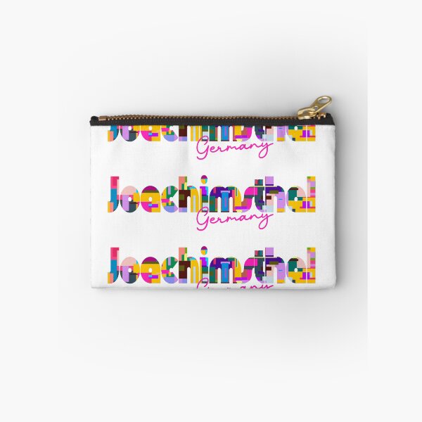 Item preview, Joachimsthal, Germany, Vibrant Abstract City Typography Art designed and sold by Wanderful-roads.