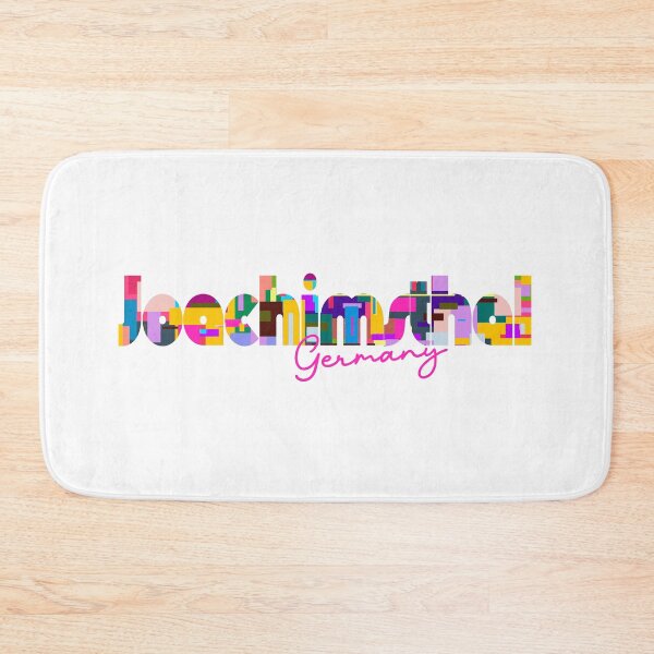 Item preview, Joachimsthal, Germany, Vibrant Abstract City Typography Art designed and sold by Wanderful-roads.