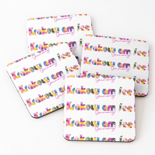 Item preview, Krakow am See, Germany, Vibrant Abstract City Typography Art designed and sold by Wanderful-roads.