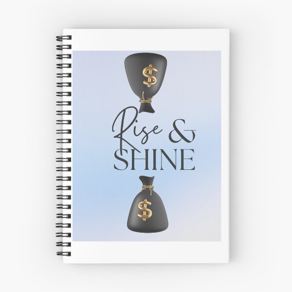 Item preview, Gradient Light Blue White Subtle Blend Rise & Shine T-Shirt Design designed and sold by SVSocialH.