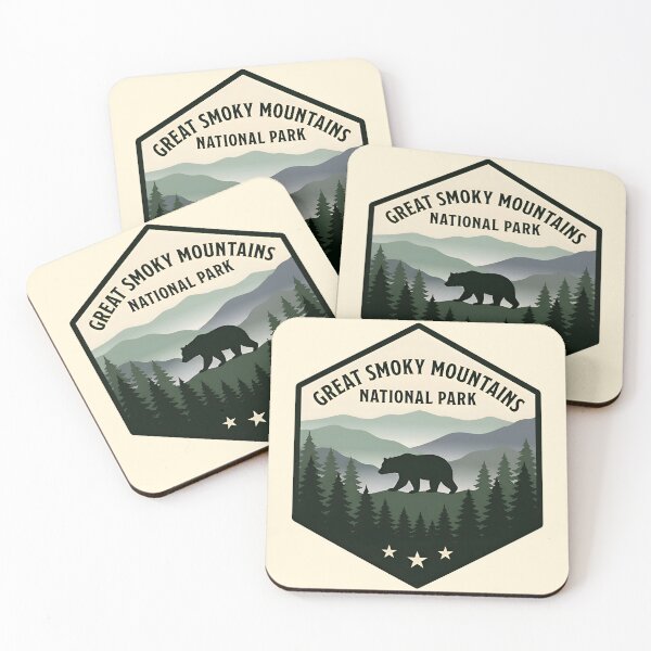 Item preview, Great Smoky Mountains National Park Bear Badge designed and sold by Imaginationbeyond.