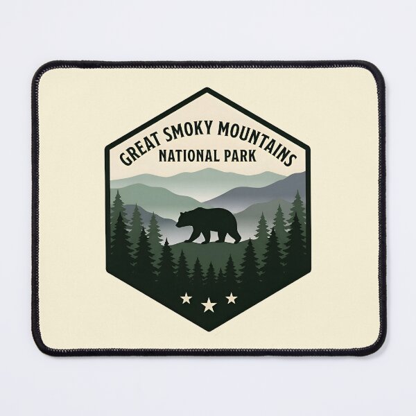 Item preview, Great Smoky Mountains National Park Bear Badge designed and sold by Imaginationbeyond.