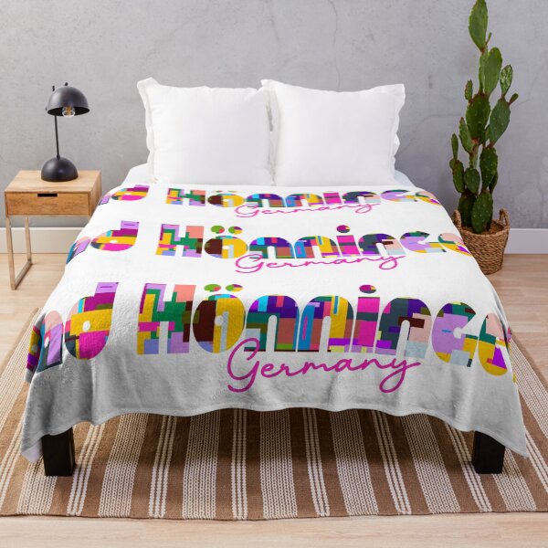 Item preview, Bad Hönningen, Germany, Vibrant Abstract City Typography Art designed and sold by Wanderful-roads.