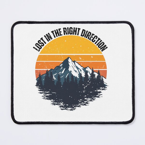 Item preview, Lost In The Right Direction - Vintage Mountain Sunset Shirt designed and sold by NeuralAuraArts.