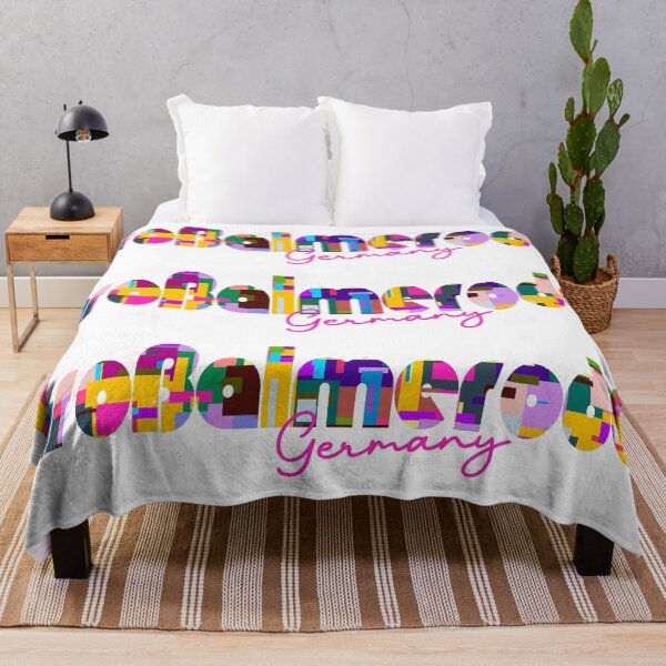 Item preview, Großalmerode, Germany, Vibrant Abstract City Typography Art designed and sold by Wanderful-roads.