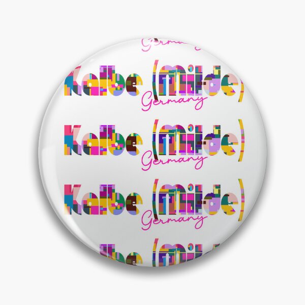 Item preview, Kalbe (Milde), Germany, Vibrant Abstract City Typography Art designed and sold by Wanderful-roads.