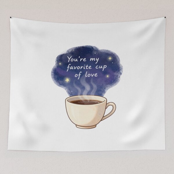 Item preview, You're My Favorite Cup Of Love Shirt | Cute Coffee Lover T-Shirt, Celestial Starry Night Tee, Romantic Coffee Mug Shirt, Watercolor Valentine Gift designed and sold by Good Day Design.