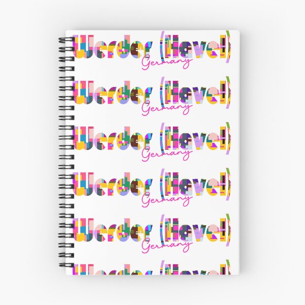 Item preview, Werder (Havel), Germany, Vibrant Abstract City Typography Art designed and sold by Wanderful-roads.