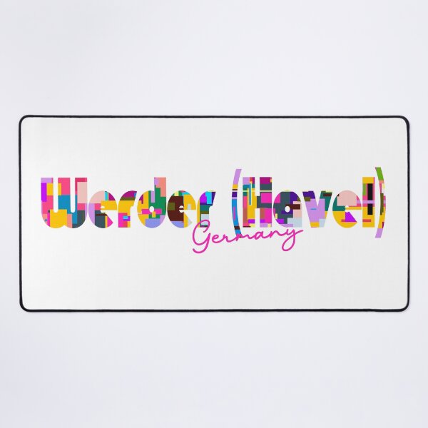 Item preview, Werder (Havel), Germany, Vibrant Abstract City Typography Art designed and sold by Wanderful-roads.