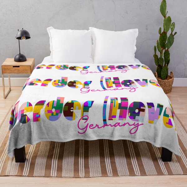 Item preview, Werder (Havel), Germany, Vibrant Abstract City Typography Art designed and sold by Wanderful-roads.