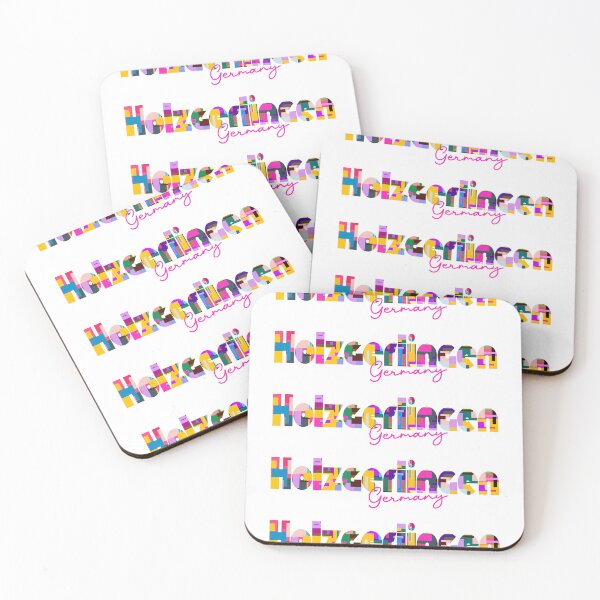 Item preview, Holzgerlingen, Germany, Vibrant Abstract City Typography Art designed and sold by Wanderful-roads.