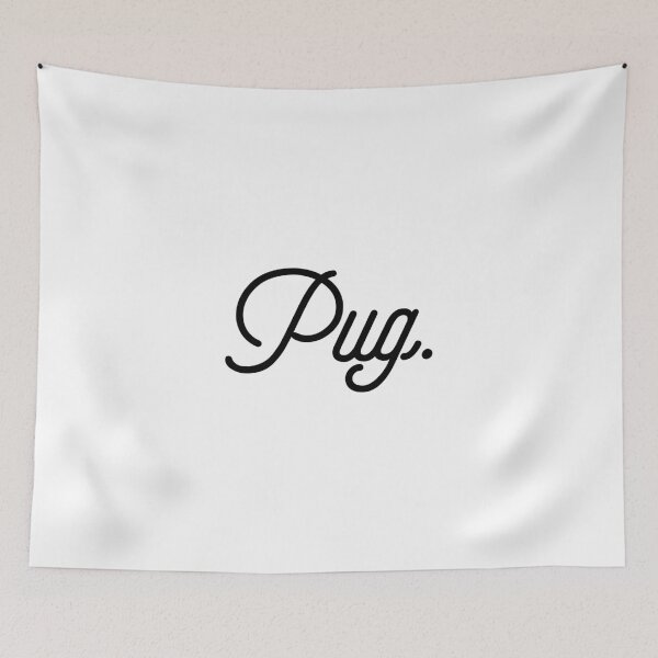 Item preview, Pug [Fancy Text] designed and sold by ElderArt.