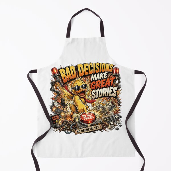 Item preview, Bad Decisions Make Great Stories – Funny Sarcastic Duck Vintage Comic designed and sold by Cavalier-org.