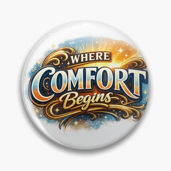 Item preview, Where Comfort Begins Elegant Glow Typography T‑Shirt designed and sold by EdgeSphere.