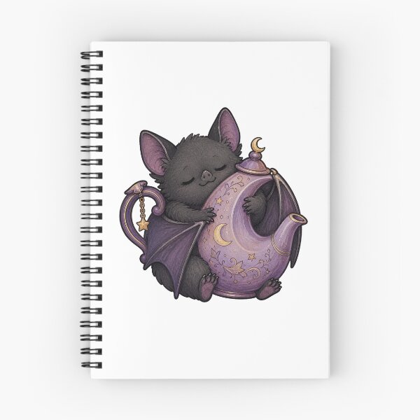 Item preview, Sleepy Bat Hugging a Moon Teapot designed and sold by The-Art-of-D.