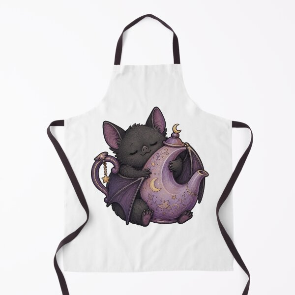 Item preview, Sleepy Bat Hugging a Moon Teapot designed and sold by The-Art-of-D.