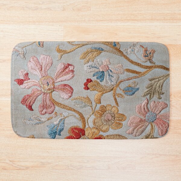 Item preview, Vintage Floral Embroidery Pattern | Antique Botanical Textile Art designed and sold by GrinGalore.