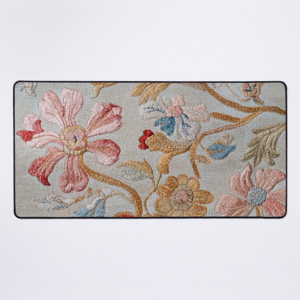 Item preview, Vintage Floral Embroidery Pattern | Antique Botanical Textile Art designed and sold by GrinGalore.