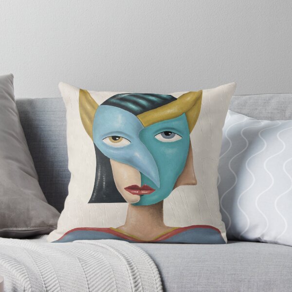 Item preview, Alien No.9 – The Reflective Horn Guardian | Cubist Sci-Fi Character Art designed and sold by aekritdeach.