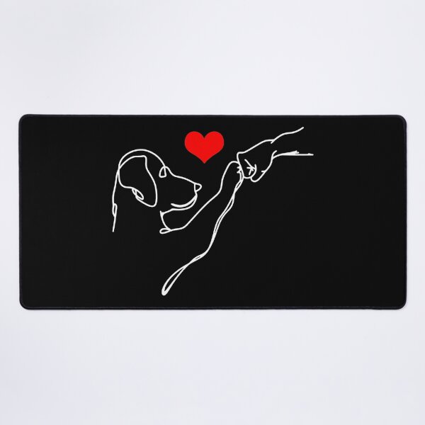 Item preview, Dog Paw Fist Bump Minimalist Heart Line Art designed and sold by GiaoCalonas.