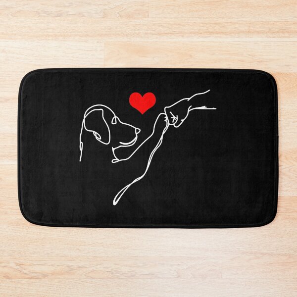 Item preview, Dog Paw Fist Bump Minimalist Heart Line Art designed and sold by GiaoCalonas.