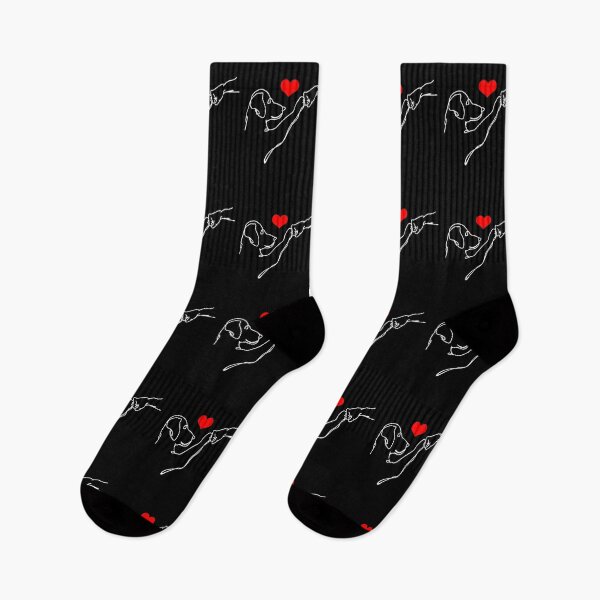 Item preview, Dog Paw Fist Bump Minimalist Heart Line Art designed and sold by GiaoCalonas.