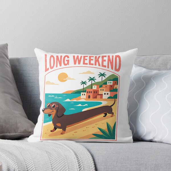 Item preview, Long Weekend - Funny Dachshund Summer Vacation designed and sold by Custom3DPrints.