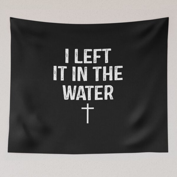 Item preview, I Left It in Water Christian Cross designed and sold by FrankIsabel.