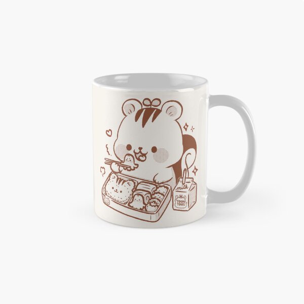 Item preview, Cute Squirrel Eating Kyaraben Kawaii Character Bento Illustration designed and sold by ToonToos.