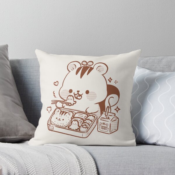 Item preview, Cute Squirrel Eating Kyaraben Kawaii Character Bento Illustration designed and sold by ToonToos.