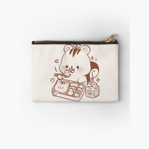 Item preview, Cute Squirrel Eating Kyaraben Kawaii Character Bento Illustration designed and sold by ToonToos.