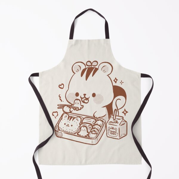 Item preview, Cute Squirrel Eating Kyaraben Kawaii Character Bento Illustration designed and sold by ToonToos.