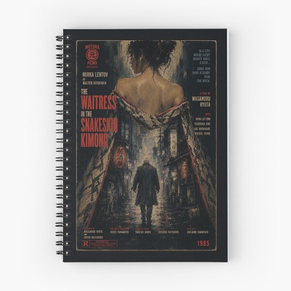 Item preview, Walter Koskinen and the Snake Skin Kimono Waitress – Fictional Neo-Noir Poster designed and sold by Histoire s du Cinéma B.