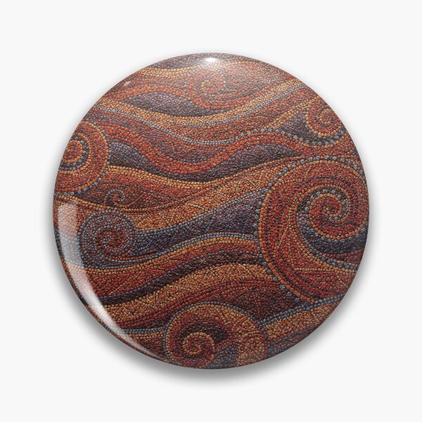 Item preview, Aboriginal Dot Waves | Earth Tone Abstract Pointillism designed and sold by GrinGalore.