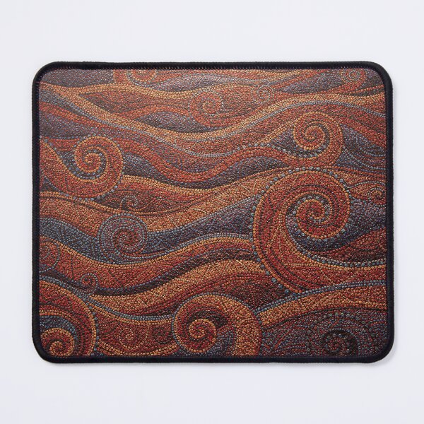 Item preview, Aboriginal Dot Waves | Earth Tone Abstract Pointillism designed and sold by GrinGalore.
