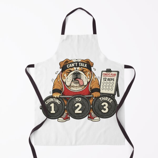 Item preview, Funny English Bulldog Weightlifting Workout Gift designed and sold by Gentlestate.