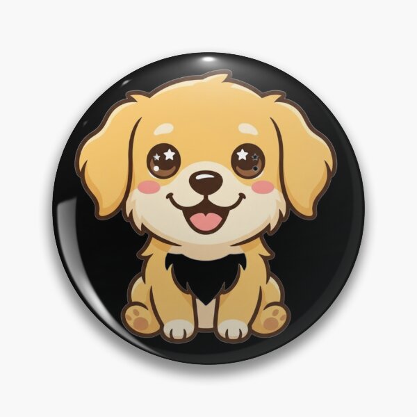 Item preview, Cute Golden Retriever Puppy Cartoon designed and sold by Aries Creation Store.