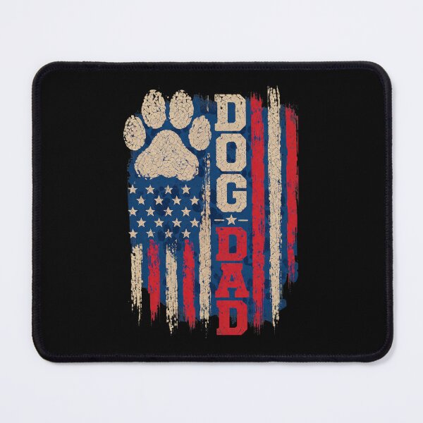 Item preview, Vintage Patriotic Dog Dad American Flag Paw designed and sold by GiaoCalonas.