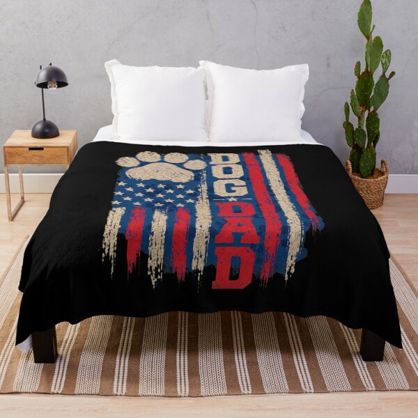 Item preview, Vintage Patriotic Dog Dad American Flag Paw designed and sold by GiaoCalonas.