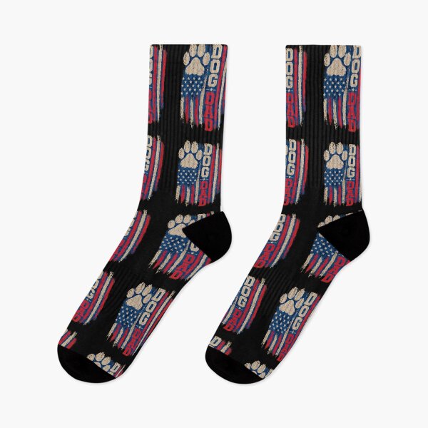 Item preview, Vintage Patriotic Dog Dad American Flag Paw designed and sold by GiaoCalonas.