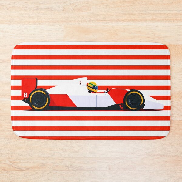 Aperçu de l'œuvre Voiture de Formule 1 McLaren MP4/8 d'Ayrton Senna (1993) créée et vendue par PitWallArt.