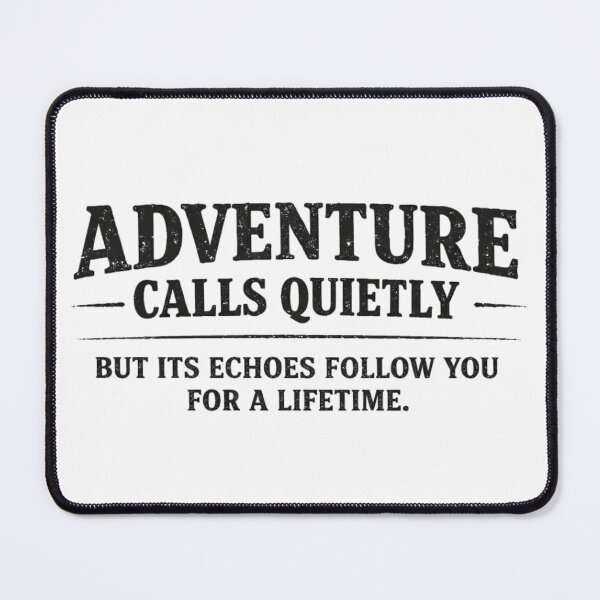 Item preview, Adventure Calls Quietly Vintage Quote Design designed and sold by GabeMountainArt.