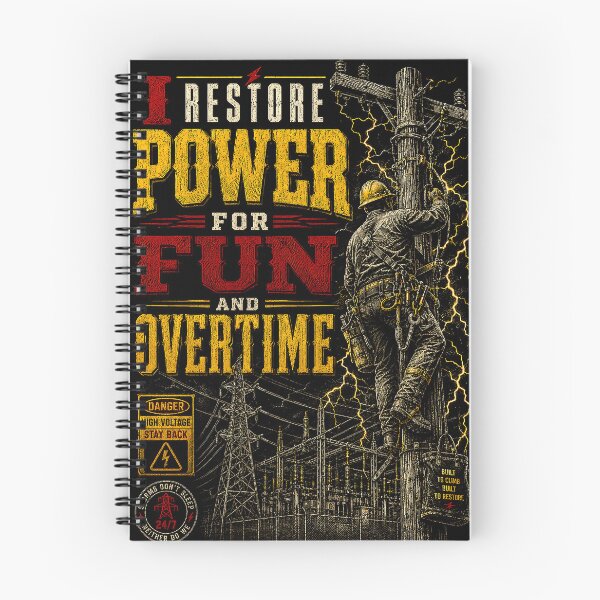 Item preview, I Restore Power for Fun and Overtime designed and sold by RoyalOrderGallery.